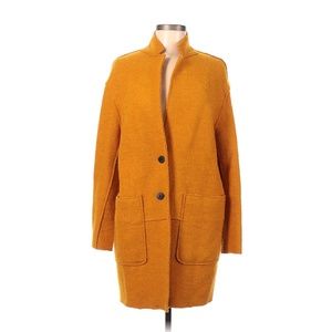 Zara Basic Straight Cut Wool Blend Coat